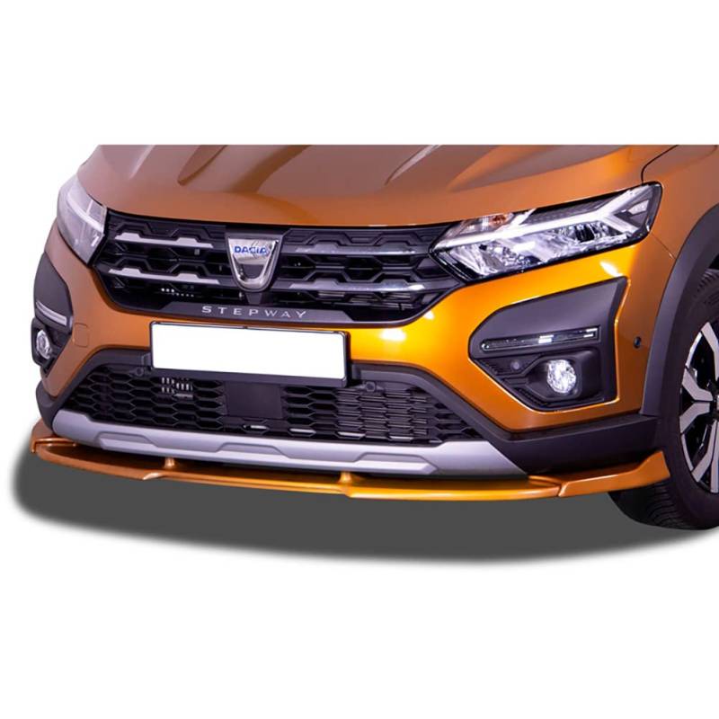 Frontspoiler Vario-X kompatibel mit Dacia Sandero Stepway III 2021- (PU), Unlackiert von RDX Racedesign