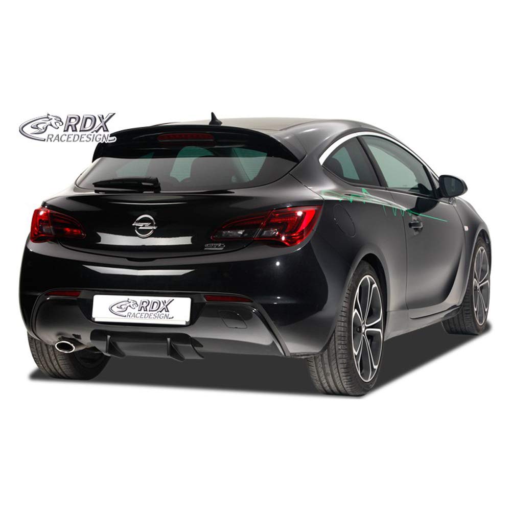 RDX Racedesign RDHAD1-001 Heckschürzenansatz 'Diffuser U-Diff' passend für Opel Astra J GTC 2009-2015 inkl. OPC-Line (PU) von RDX Racedesign