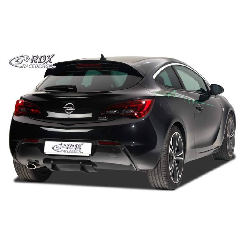 RDX Racedesign RDHAD1-001 Heckschürzenansatz 'Diffuser U-Diff' passend für Opel Astra J GTC 2009-2015 inkl. OPC-Line (PU), Unlackiert von RDX Racedesign
