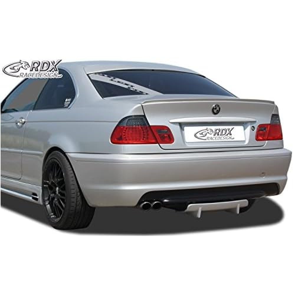 RDX Racedesign RDHAD1-004 Heckschürzenansatz 'Diffuser U-Diff' passend für BMW 3er E46 1999-2007 (PU) von RDX Racedesign