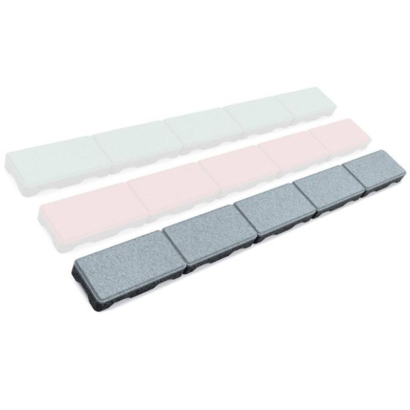 Secuplay Gummi Mähkante - 100x10x3,6cm - Grau - 10er Pack von RDX Racedesign