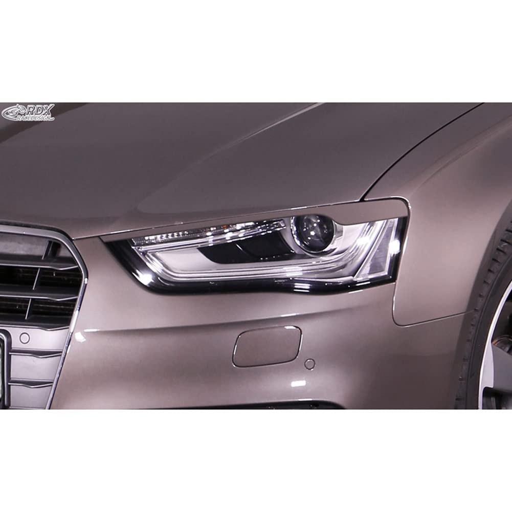 Scheinwerferblenden kompatibel mit Audi A4 (B8) Limousine/Avant Facelift 2011-2015 (ABS) von RDX Racedesign