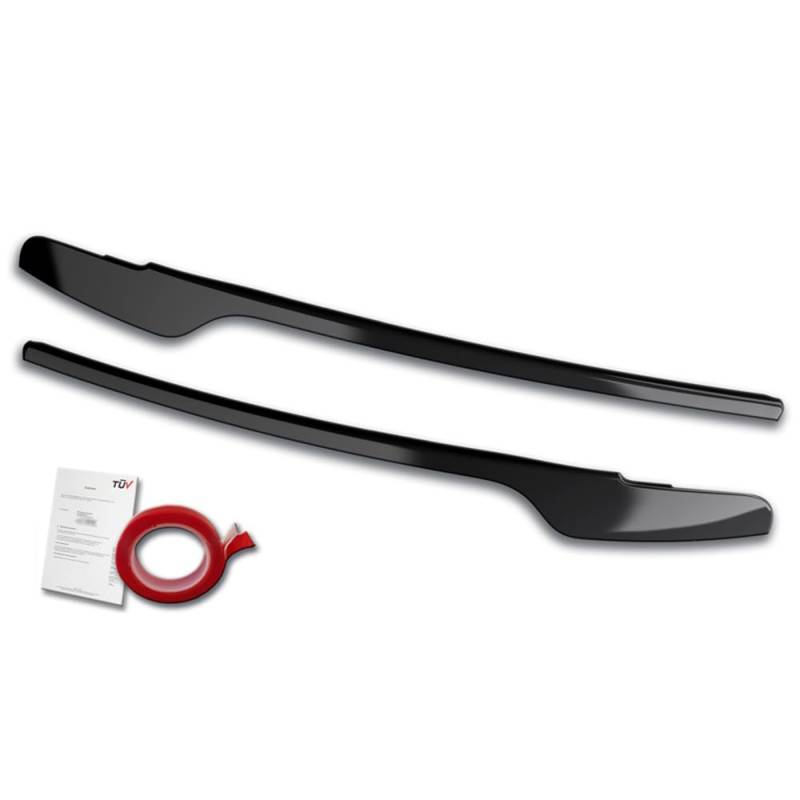 Scheinwerferblenden kompatibel mit Audi A4 (B8) Limousine/Avant Facelift 2011-2015 (ABS Glänzend Schwarz) von RDX Racedesign