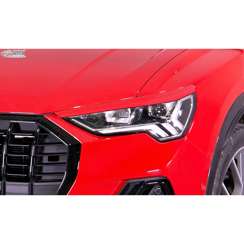 Scheinwerferblenden kompatibel mit Audi Q3 (F3) inkl. Sportback 2019- (ABS) von RDX Racedesign
