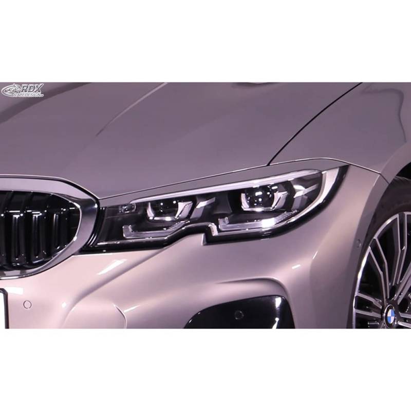 Scheinwerferblenden kompatibel mit BMW 3er G20/G21 Limousine/Touring 2019- (ABS) von RDX Racedesign
