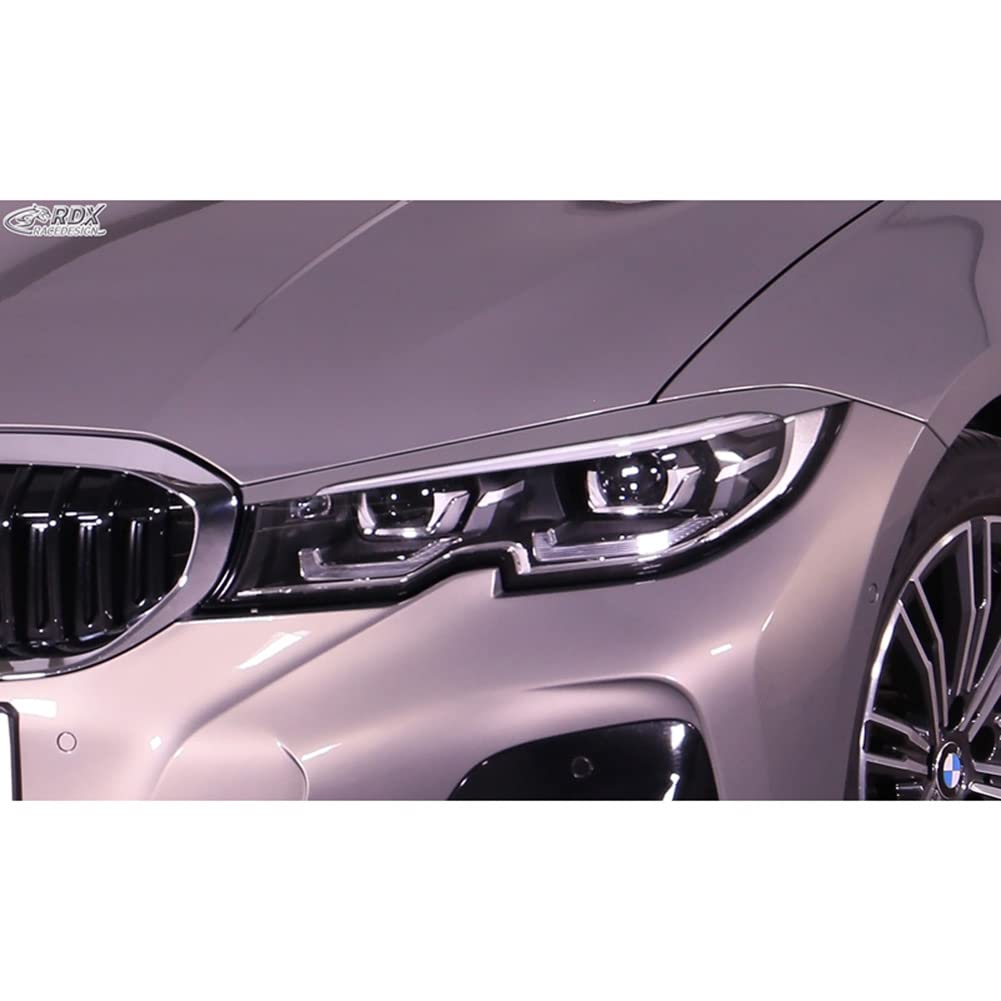 Scheinwerferblenden kompatibel mit BMW 3er G20/G21 Limousine/Touring 2019- (ABS) von RDX Racedesign