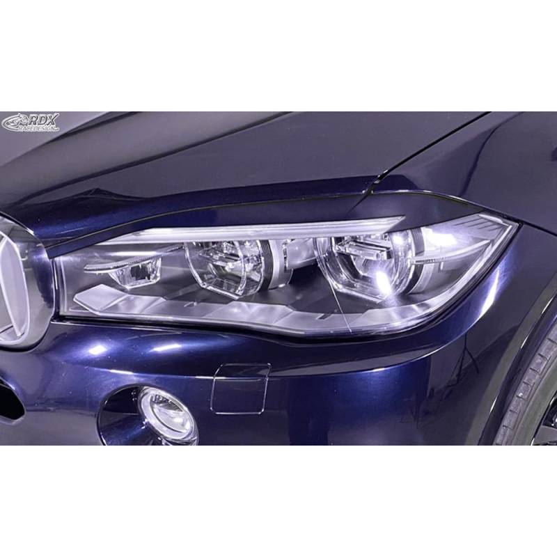 Scheinwerferblenden kompatibel mit BMW X5 F15 2013-2018 (ABS), Unlackiert von RDX Racedesign