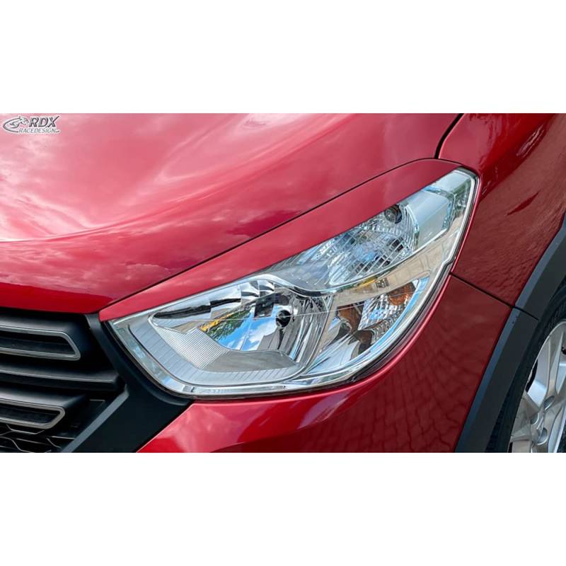 Scheinwerferblenden kompatibel mit Dacia Lodgy & Dokker 2012-2022 (inkl. Stepway) (ABS), Unlackiert von RDX Racedesign