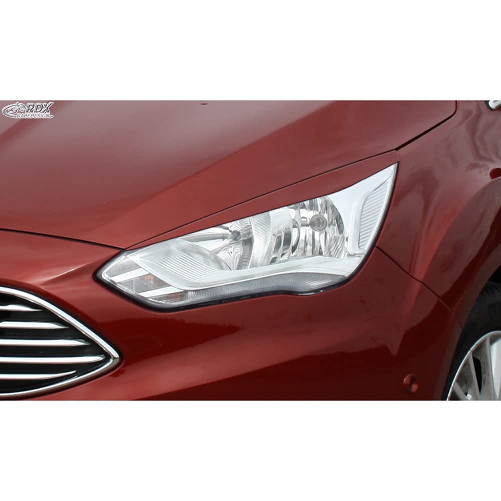 Scheinwerferblenden kompatibel mit Ford C-Max Facelift 2015-2019 (ABS) von RDX Racedesign