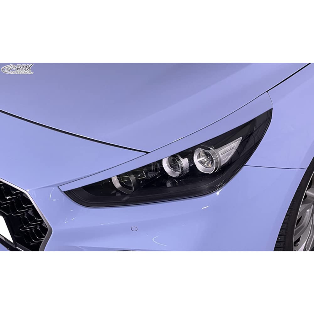 Scheinwerferblenden kompatibel mit Hyundai i30 2017-2021 (ABS) von RDX Racedesign