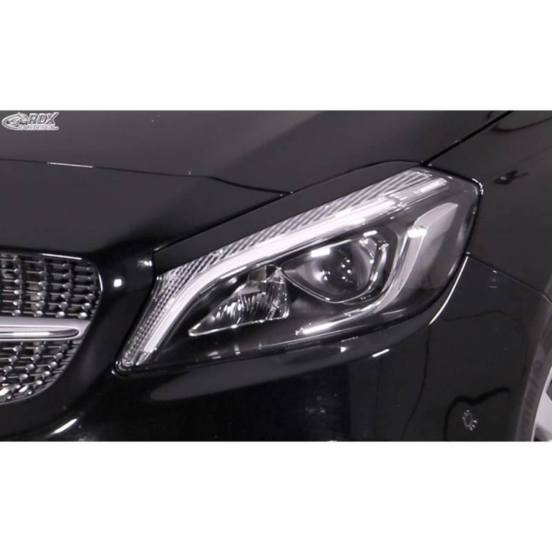 Scheinwerferblenden kompatibel mit Mercedes A-Klasse (W176) 2012-2019 (ABS) von RDX Racedesign