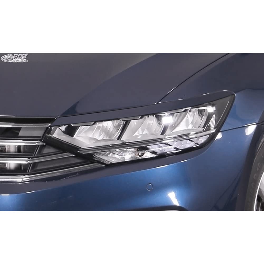 Scheinwerferblenden kompatibel mit Volkswagen Passat 3G B8 2014-2019 & 2019- (ABS) von RDX Racedesign