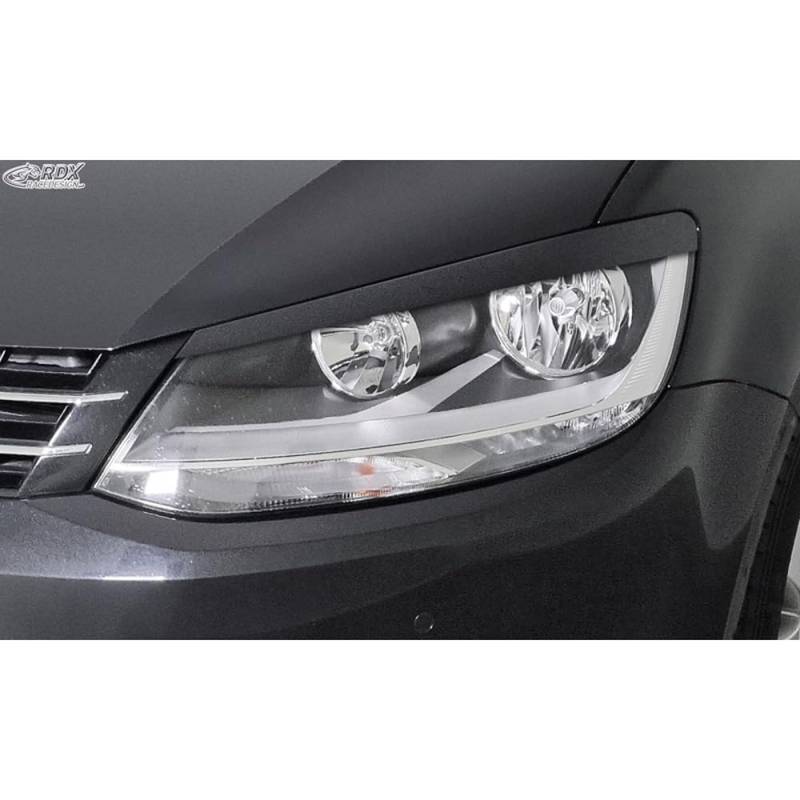 Scheinwerferblenden kompatibel mit Volkswagen Sharan & Seat Alhambra (7N) 2010-2022 (ABS), Unlackiert von RDX Racedesign