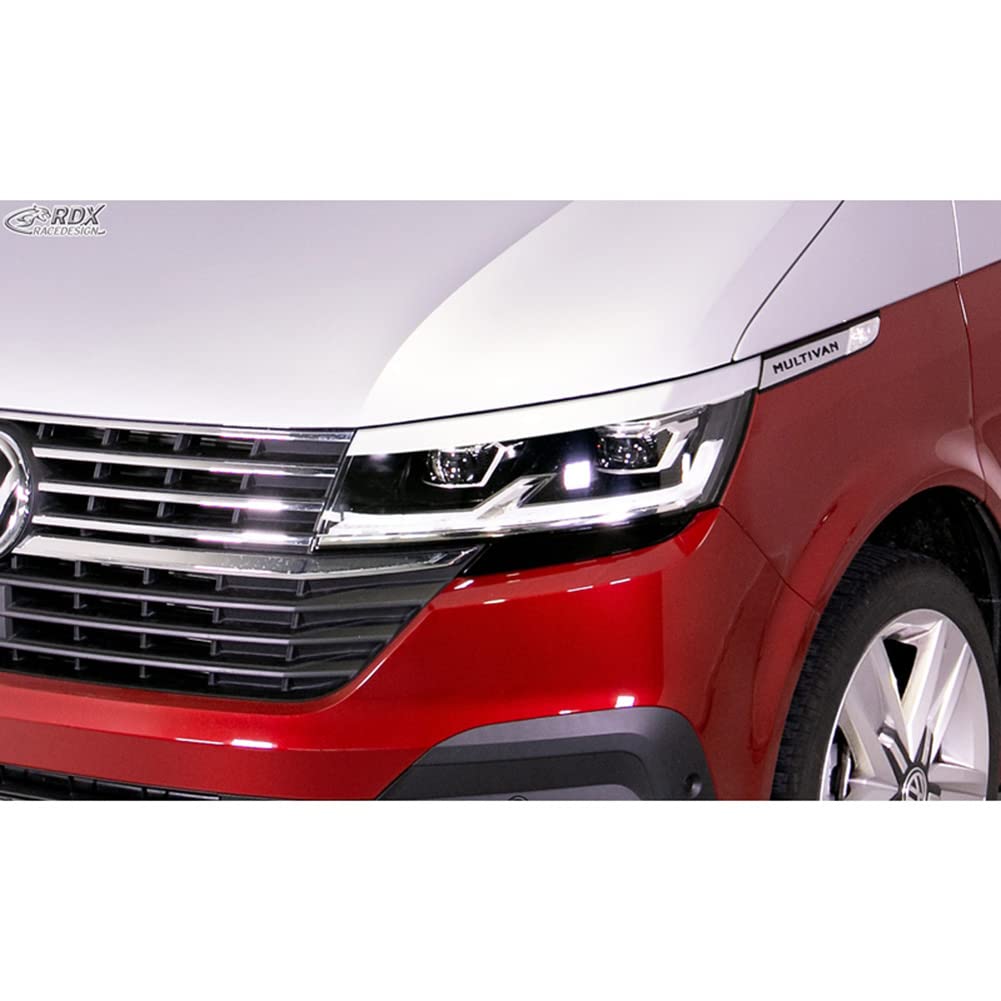 Scheinwerferblenden kompatibel mit Volkswagen Transporter T6.1 2021- (ABS), Unlackiert von RDX Racedesign
