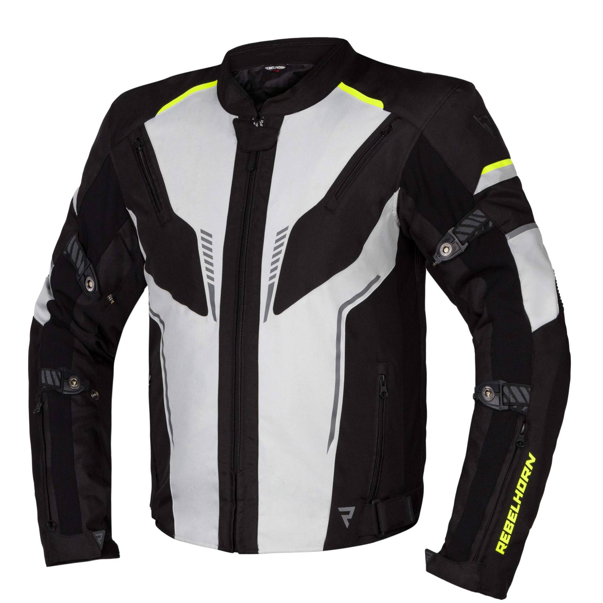 REBELHORN Blast Motorrad Textiljacke für Männer Poliester Mesh Wasserdichte atmungsaktive Membran CE-LEVEL 2 Ellbogen- und Schulterschutz Reflektierende Elemente Neopren-Handytasche REBELHORN Blast Motorrad Textiljacke für Männer Poliester Mesh Wasserdichte atmungsaktive Membran CE-LEVEL 2 Ellbogen- und Schulterschutz Reflektierende Elemente Neopren-Handytasche von REBELHORN