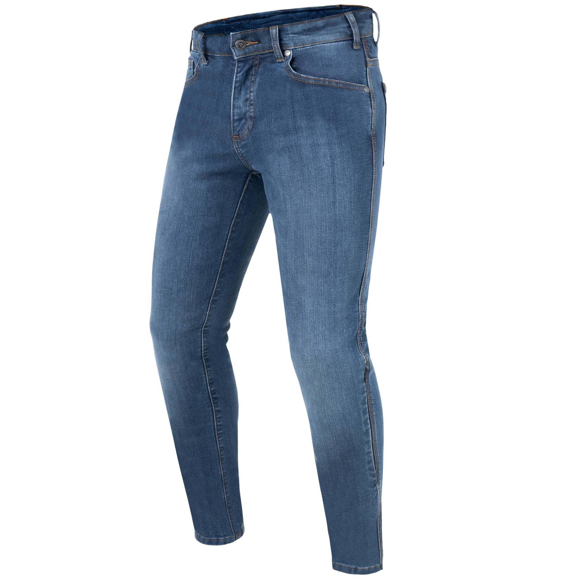 REBELHORN Classic III MotorradJeans Herren | Aramidfaser Futter | SAS-TEC Knie und Hüftprotektoren | Slim Fit von REBELHORN