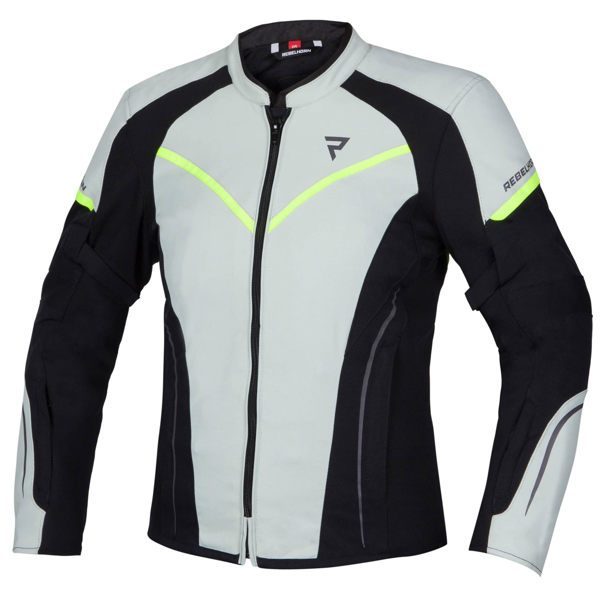 REBELHORN Luna Lady Textile Motorradjacke für Frauen Ellbogen- und Schulterschutz Membranbelüftung Reflektierende Elemente 4 Taschen CE-Zertifizierung REBELHORN Luna Lady Textile Motorradjacke für Frauen Ellbogen- und Schulterschutz Membranbelüftung Reflektierende Elemente 4 Taschen CE-Zertifizierung von REBELHORN