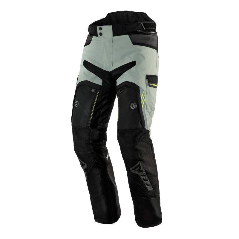 REBELHORN Patrol Motorradhose Langlebige Materialien Cordura Hitena Superfabric Sympatex Membran Knieschützer 7 Taschen Reflektierende Elemente von REBELHORN