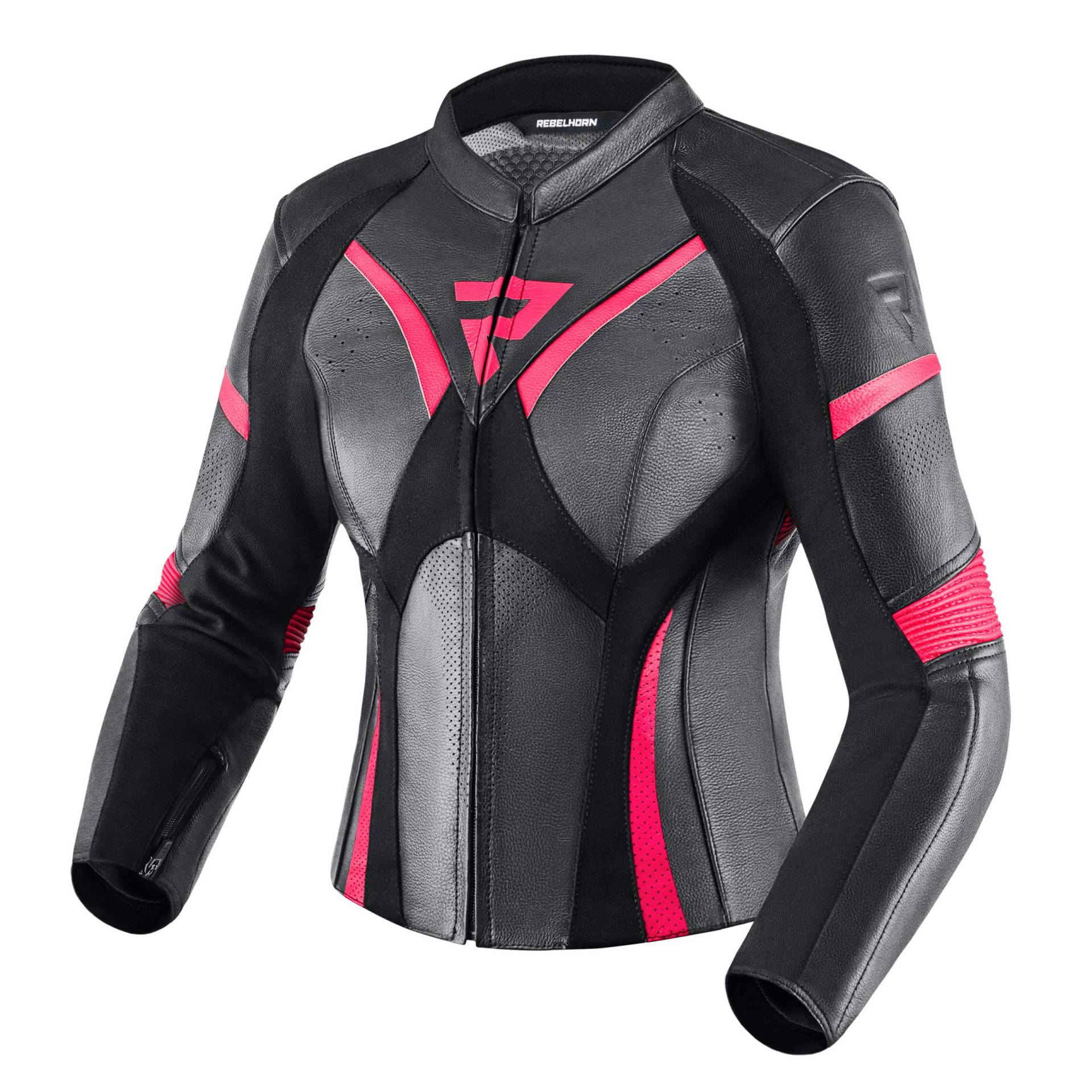 REBELHORN Rebel Lady Motorradjacke Damen | Rindsleder | Ellbogen und Schulterprotektoren Stufe 2 | Rückenprotektor Stufe 1 | Perforierte Belüftungspaneele REBELHORN Rebel Lady Motorradjacke Damen | Rindsleder | Ellbogen und Schulterprotektoren Stufe 2 | Rückenprotektor Stufe 1 | Perforierte Belüftungspaneele von REBELHORN