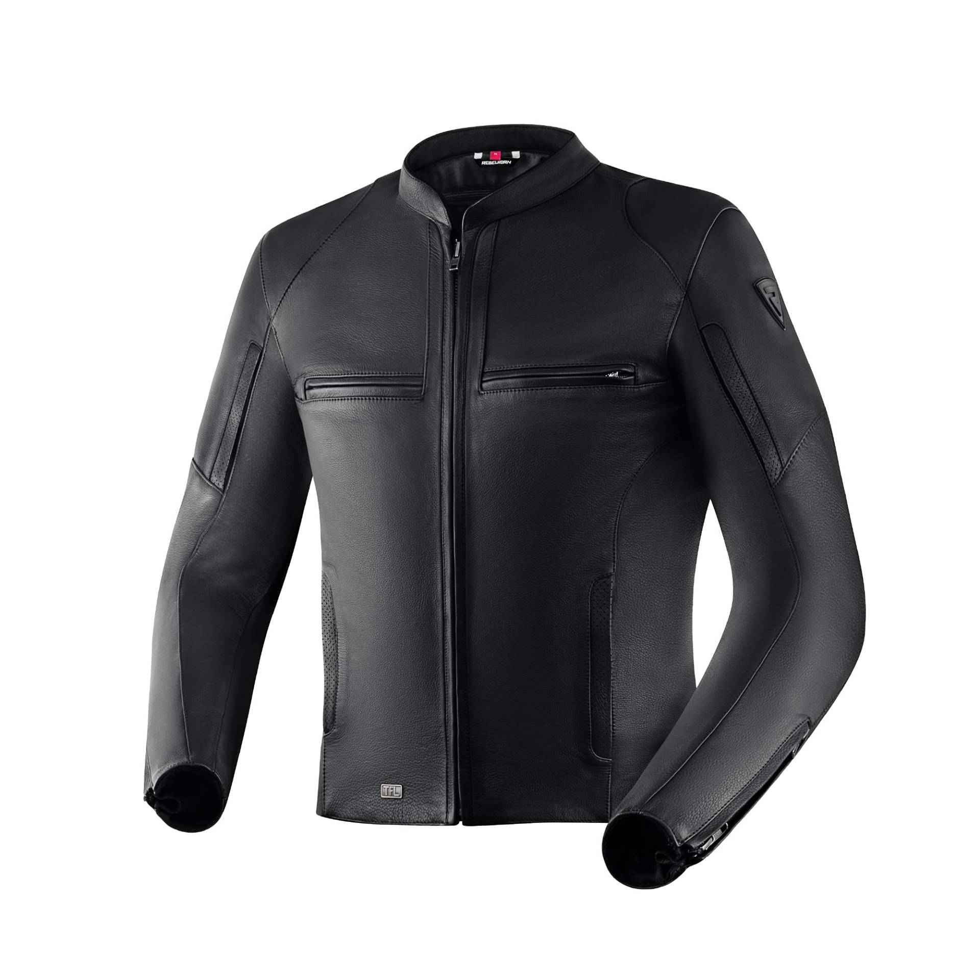 REBELHORN Runner III TFL Leder Motorradjacke für Männer Ellbogen- und Schulterschutz Reflektierende Elemente 7 Lüftungskanäle Taschen REBELHORN Runner III TFL Leder Motorradjacke für Männer Ellbogen- und Schulterschutz Reflektierende Elemente 7 Lüftungskanäle Taschen von REBELHORN