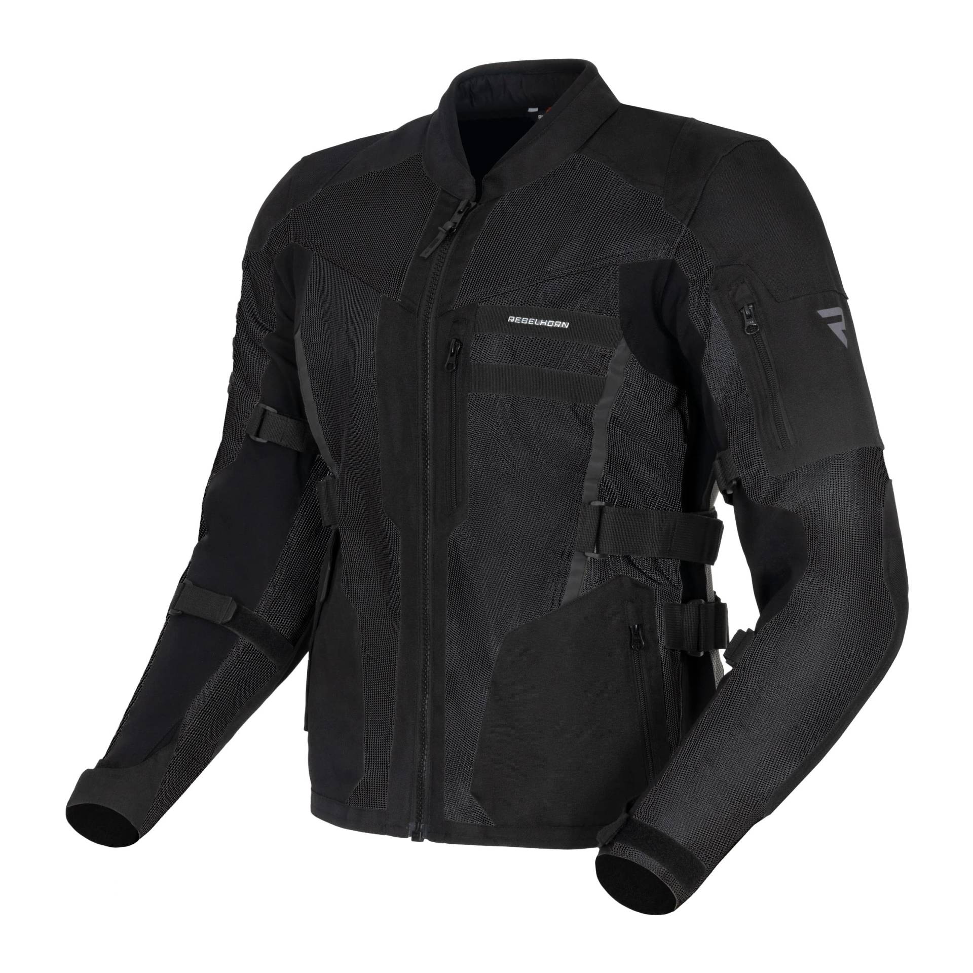 REBELHORN Scandal II Motorradjacke Herren | Textile | Ellbogen und Schulterprotektoren | Große Mesh-Einsätze | Doppel und Dreifachnähte | Reflektierende Elemente REBELHORN Scandal II Motorradjacke Herren | Textile | Ellbogen und Schulterprotektoren | Große Mesh-Einsätze | Doppel und Dreifachnähte | Reflektierende Elemente von REBELHORN