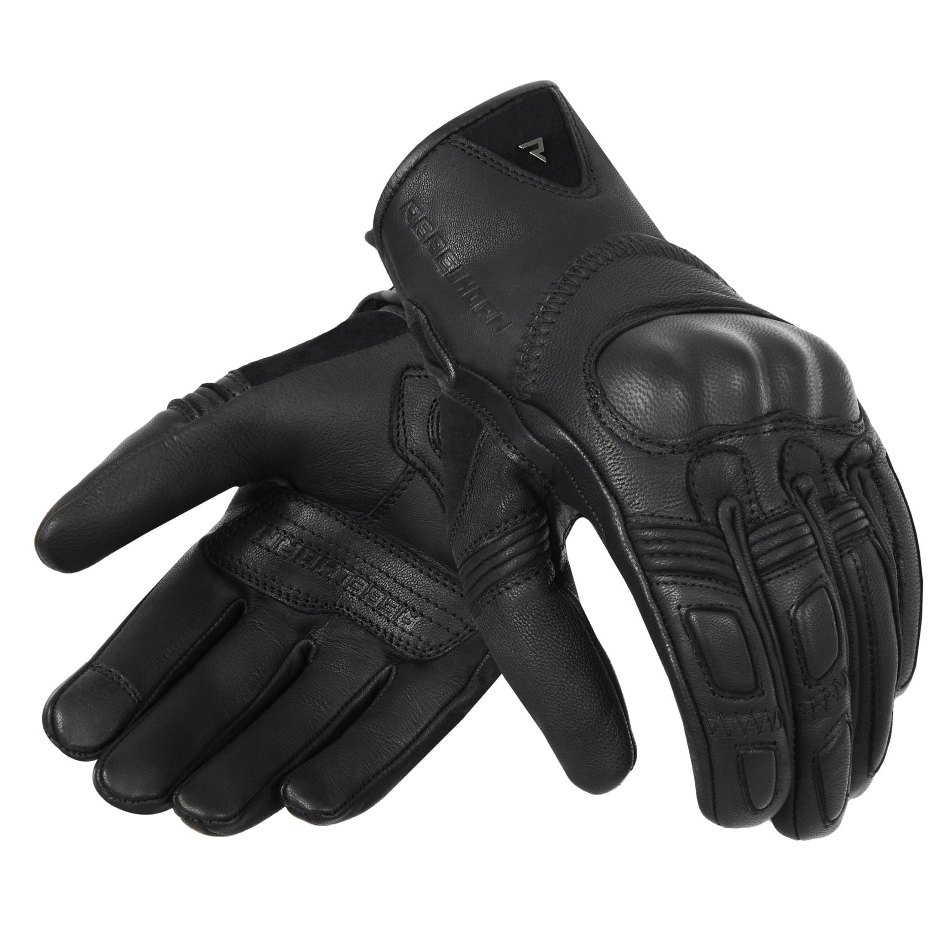 REBELHORN Thug II Motorradhandschuhe Herren | Ziegenleder | SAS-TEC Paneele zur Absorption von Schlag | Atmungsaktives Futter | Unterstützung für Touchscreens REBELHORN Thug II Motorradhandschuhe Herren | Ziegenleder | SAS-TEC Paneele zur Absorption von Schlag | Atmungsaktives Futter | Unterstützung für Touchscreens von REBELHORN