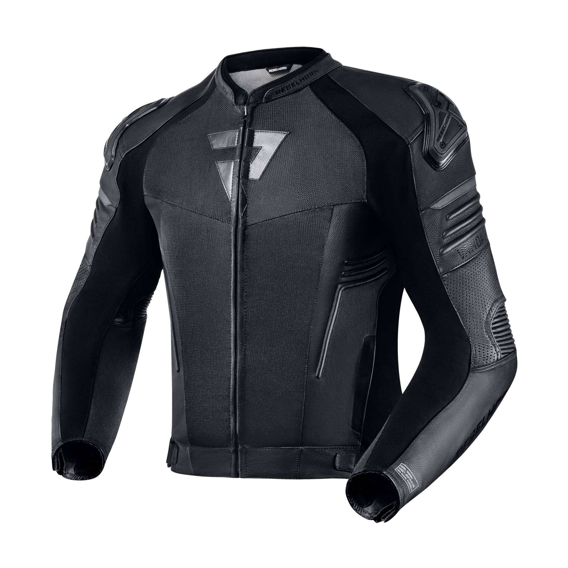 REBELHORN Vandal Air Rindsleder Motorradjacke für Männer Ellbogen- und Schulterschutz Softshell Weste Belüftung Reflektierende Elemente 7 Taschen REBELHORN Vandal Air Rindsleder Motorradjacke für Männer Ellbogen- und Schulterschutz Softshell Weste Belüftung Reflektierende Elemente 7 Taschen von REBELHORN