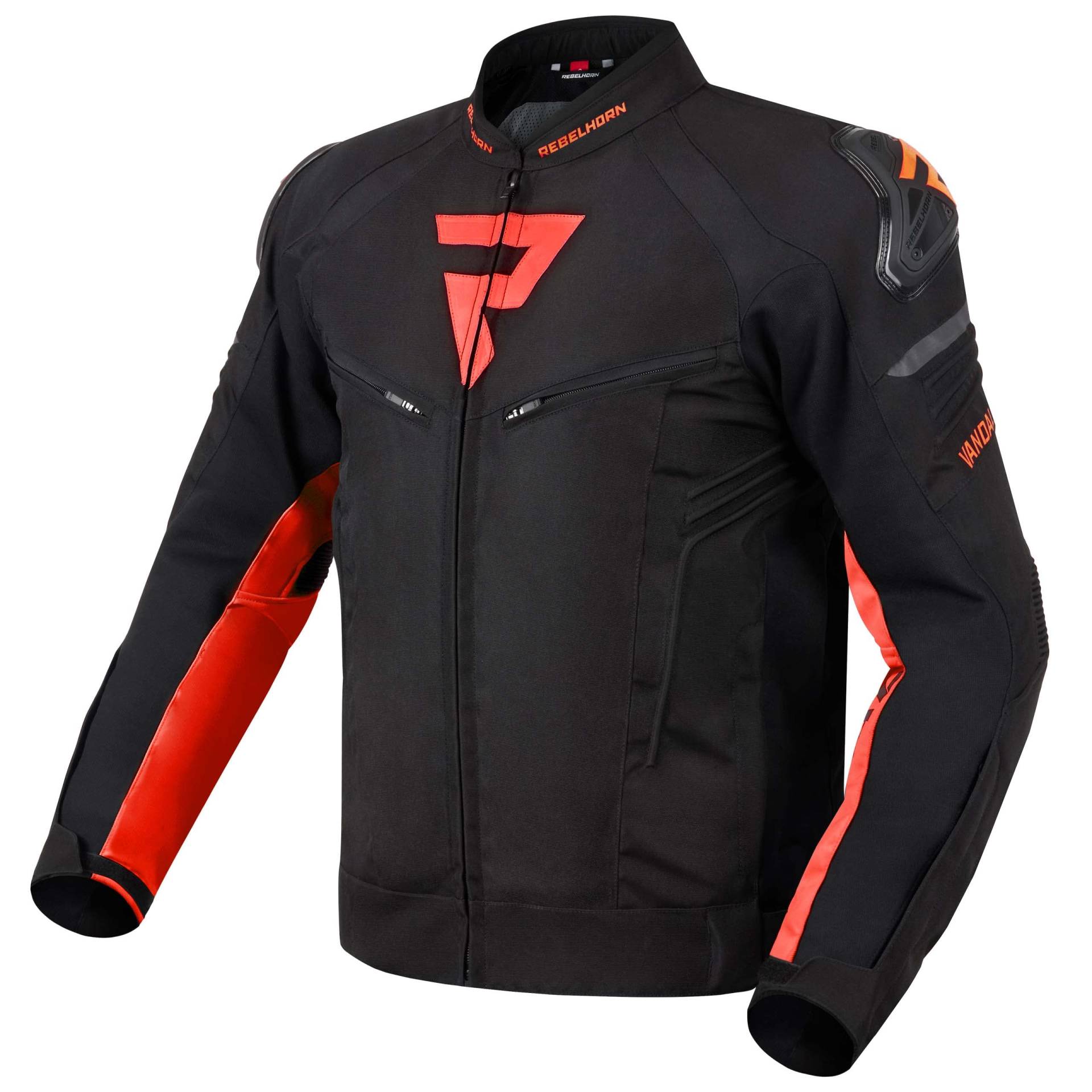 REBELHORN Vandal Motorradjacke Herren | Textil | Abnehmbare Wasserdichte Membran | Ellbogen und Schulterprotektoren Stufe 2 | Schulterschieber | 5 Belüftungskanäle REBELHORN Vandal Motorradjacke Herren | Textil | Abnehmbare Wasserdichte Membran | Ellbogen und Schulterprotektoren Stufe 2 | Schulterschieber | 5 Belüftungskanäle von REBELHORN
