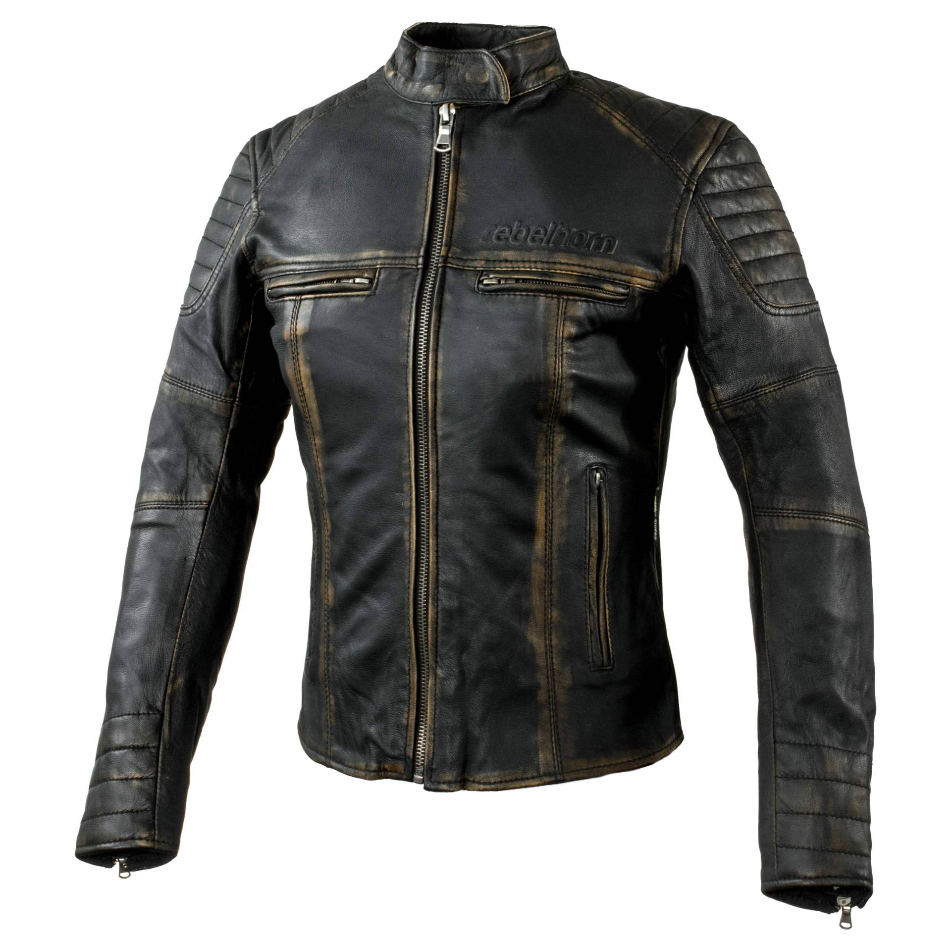 Rebelhorn Leather Jacket Hunter Lady Black Dxs von REBELHORN