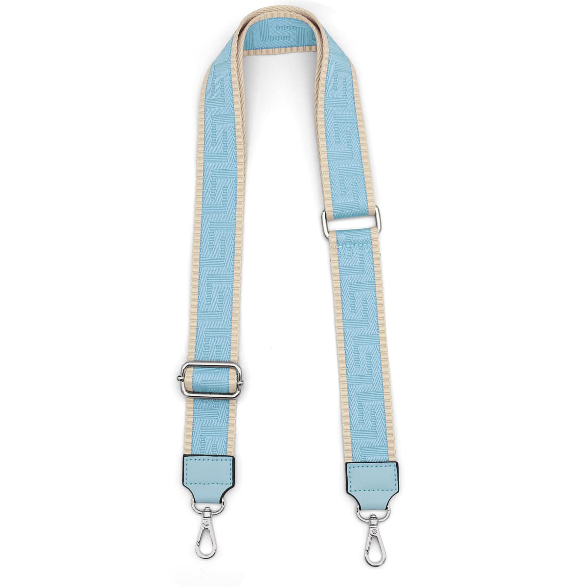 Taschengurte Zum Wechseln Silber Karabiner Verstellbarer Schultergurt für Taschen 3.8 Breit Taschengurt Schulterriemen für Taschen für Damen Herren 80-135cm Verstellbarer Taschenriemen (blau) von REETEE