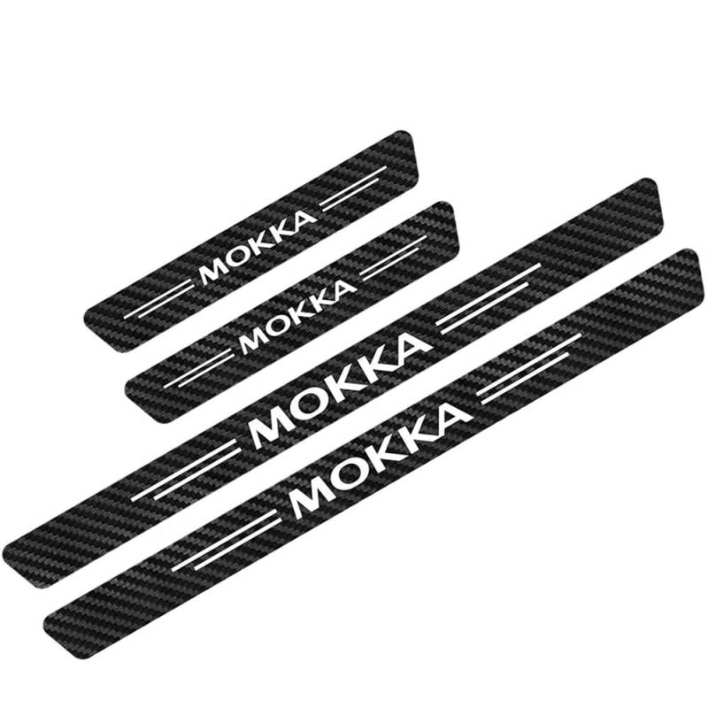 4 Stück Einstiegsleisten Abdeckung, für Opel Mokka B 2020-2023 Auto Tür Schritt Platte Abdeckung Dekoration Türschwellen von REIJAX