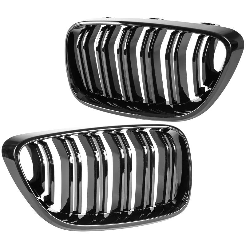 Kühlergrill Nieren Doppelsteg BMW 2er F22 F23 F87 Coupe Cabriolet klavierschwarz von REINKO