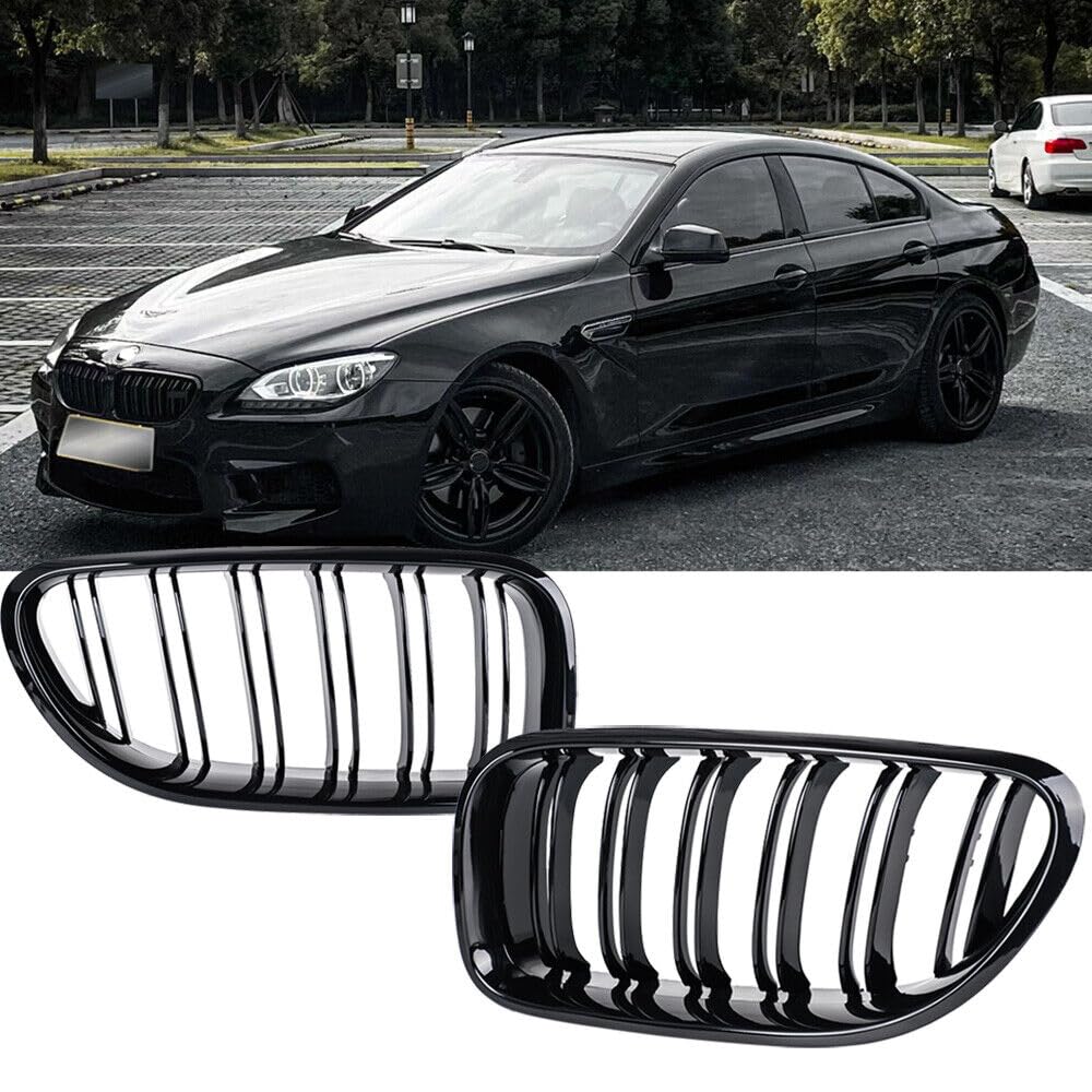 Kühlergrill Nieren Doppelsteg passend für BMW 6er F06 F12 F13 Coupe Cabriolet Klavierschwarz Kühlergrill Nieren Doppelsteg passend für BMW 6er F06 F12 F13 Coupe Cabriolet Klavierschwarz von REINKO