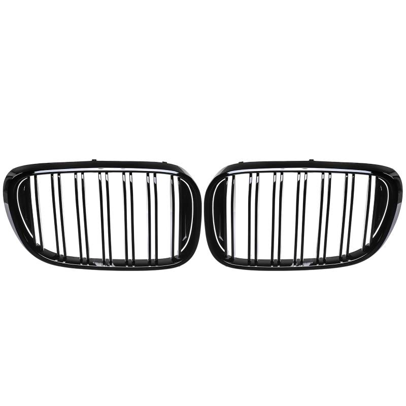 Kühlergrill Nieren Doppelsteg passend für BMW 7er G11 G12 2015-2019 Klavierschwarz von REINKO