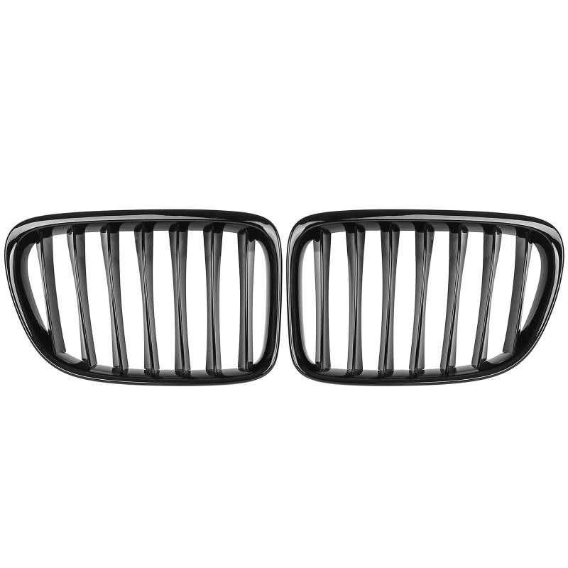 Nieren Grill Einzelsteg passend für BMW X1 E84 xDrive sDrive Klavierschwarz von REINKO