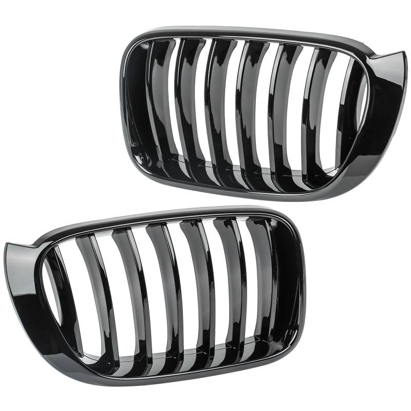 Nieren Grill Einzelsteg passend für BMW X3 F25 X4 F26 ab 2014 klavierschwarz von REINKO