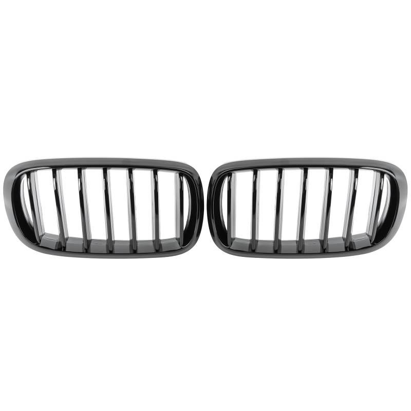 Nieren Grill Einzelsteg passend für BMW X5 F15 X6 F16 ab 2013 klavierschwarz von REINKO
