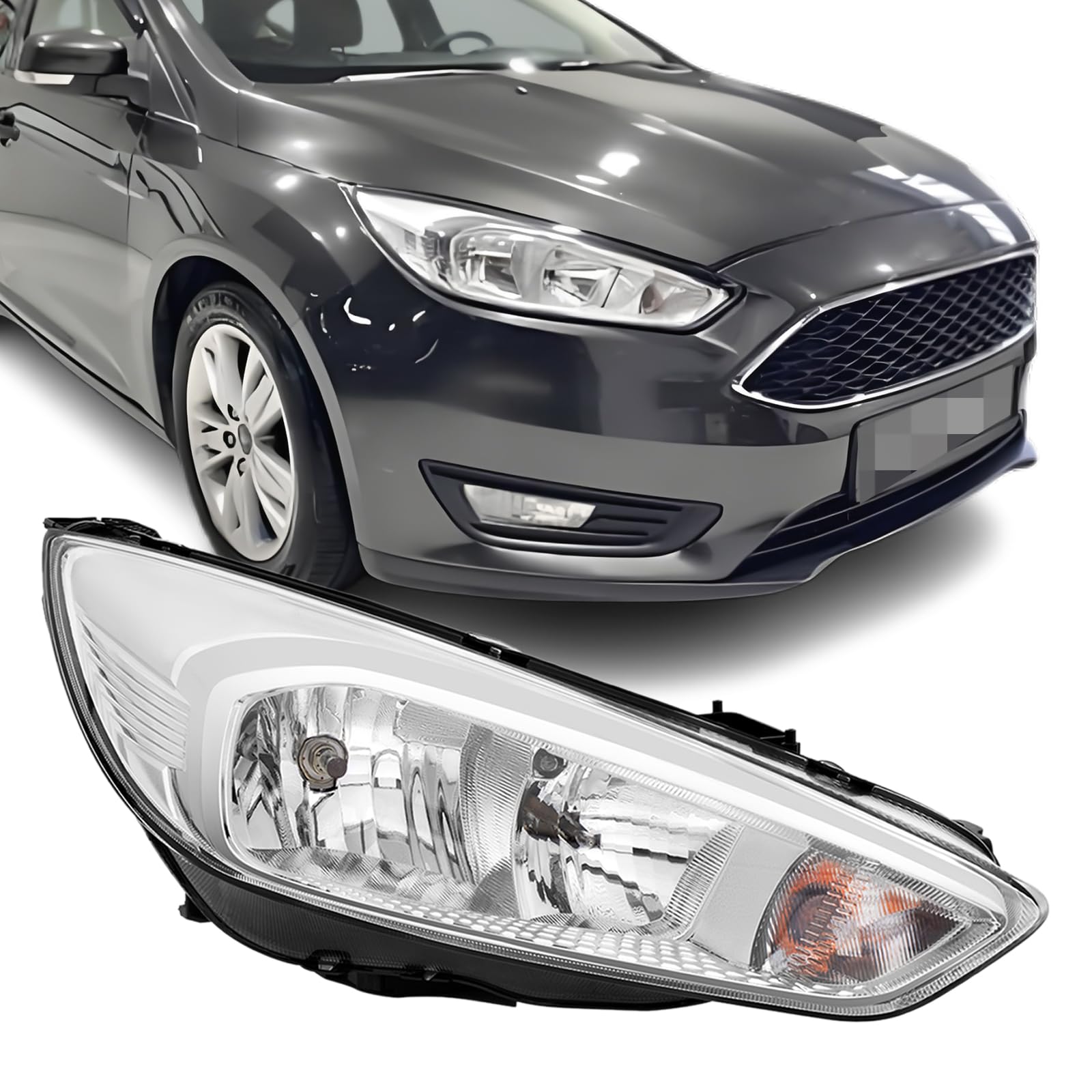 REINKO Alu Front Scheinwerfer Rechts für Ford Focus III MK3 Facelift Hauptscheinwerfer REINKO Alu Front Scheinwerfer Rechts für Ford Focus III MK3 Facelift Hauptscheinwerfer von REINKO