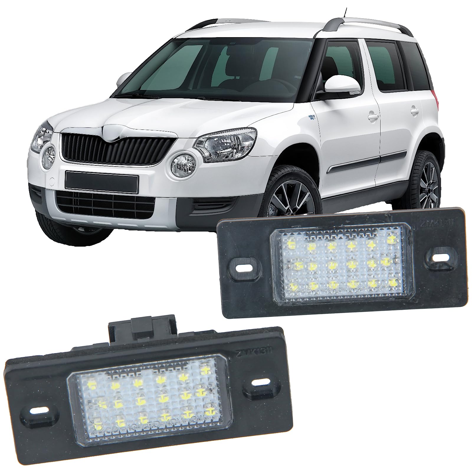 REINKO LED Kennzeichenbeleuchtung passt für Skoda Fabia 2 Yeti Baujahr bis 05.2012 REINKO LED Kennzeichenbeleuchtung passt für Skoda Fabia 2 Yeti Baujahr bis 05.2012 von REINKO
