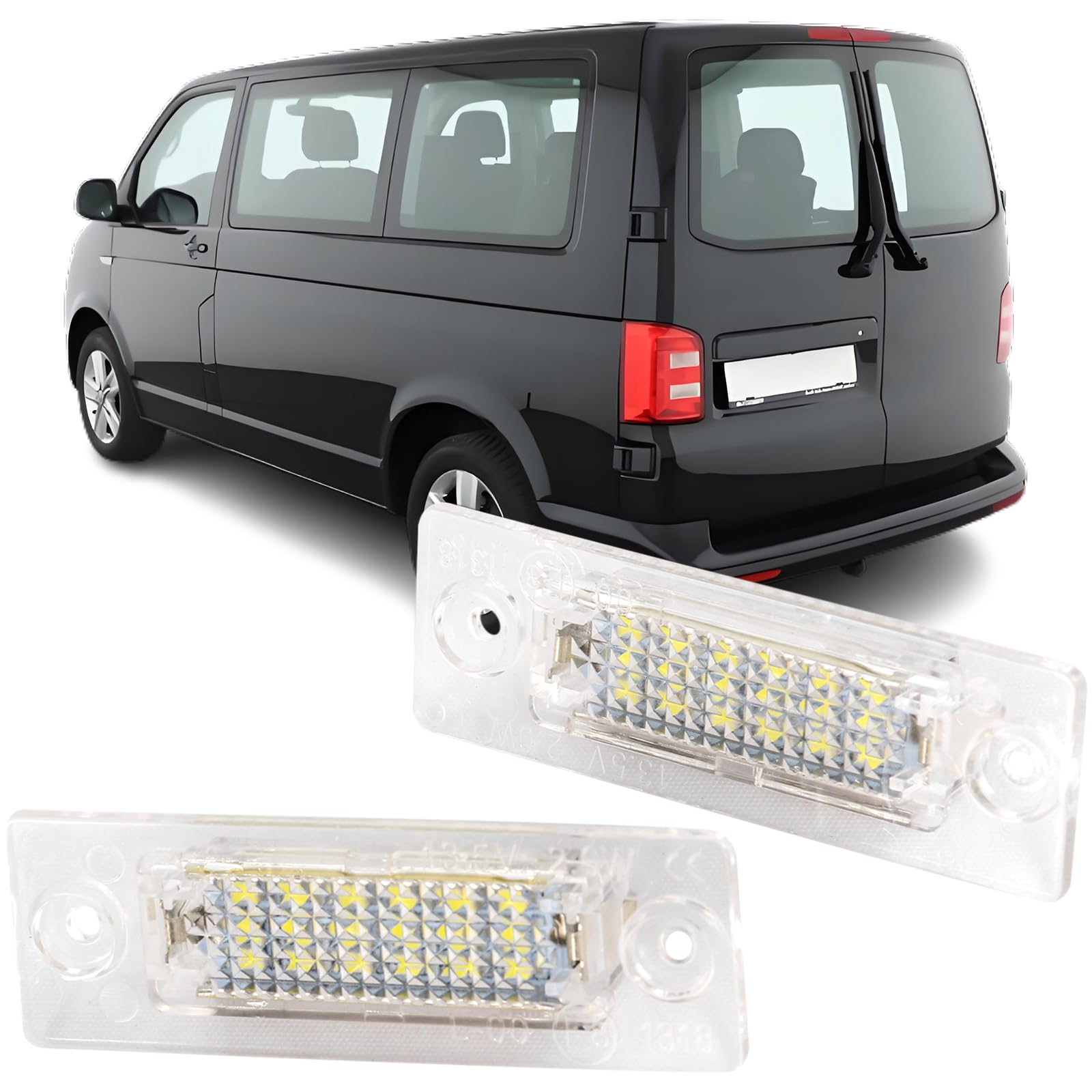 REINKO LED Kennzeichenbeleuchtung passt für Skoda Super I 3U VW Passat Limo. B5.5 3B3 3BG Passat Variant 3C T5 T6 Caddy 3 4 REINKO LED Kennzeichenbeleuchtung passt für Skoda Super I 3U VW Passat Limo. B5.5 3B3 3BG Passat Variant 3C T5 T6 Caddy 3 4 von REINKO