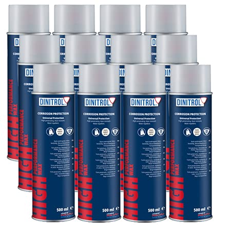12 x Dinitrol High Performance Unterboden Wachs klar 500 ml Aerosol Wasser reinigen 12 x Dinitrol High Performance Unterboden Wachs klar 500 ml Aerosol Wasser reinigen von REJEL