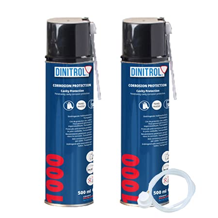 Dinitrol 1000 Klares Hohlraumwachs, 2 x 500 ml + Verlängerungsdüse Dinitrol 1000 Klares Hohlraumwachs, 2 x 500 ml + Verlängerungsdüse von REJEL