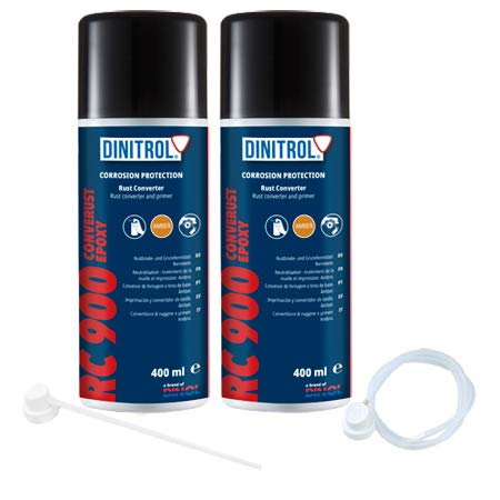 Dinitrol RC900 Rost-Umwandler & Grundierung 2 x 400 ml Aerosol mit 600 mm Verlängerung Spray Düse Dinitrol RC900 Rost-Umwandler & Grundierung 2 x 400 ml Aerosol mit 600 mm Verlängerung Spray Düse von ODIPPO