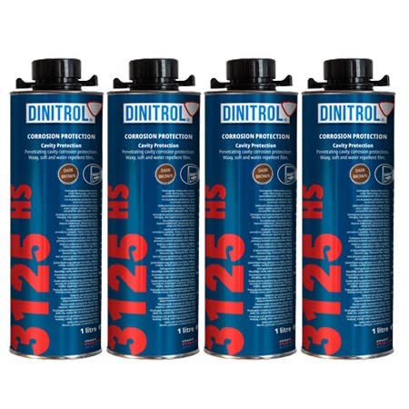 Rejel 4 x Dinitrol HS3125 Rostschutz-Hohlraumwachs, 1 Liter, mit Schraubverschluss im Schutz-Stil Rejel 4 x Dinitrol HS3125 Rostschutz-Hohlraumwachs, 1 Liter, mit Schraubverschluss im Schutz-Stil von REJEL