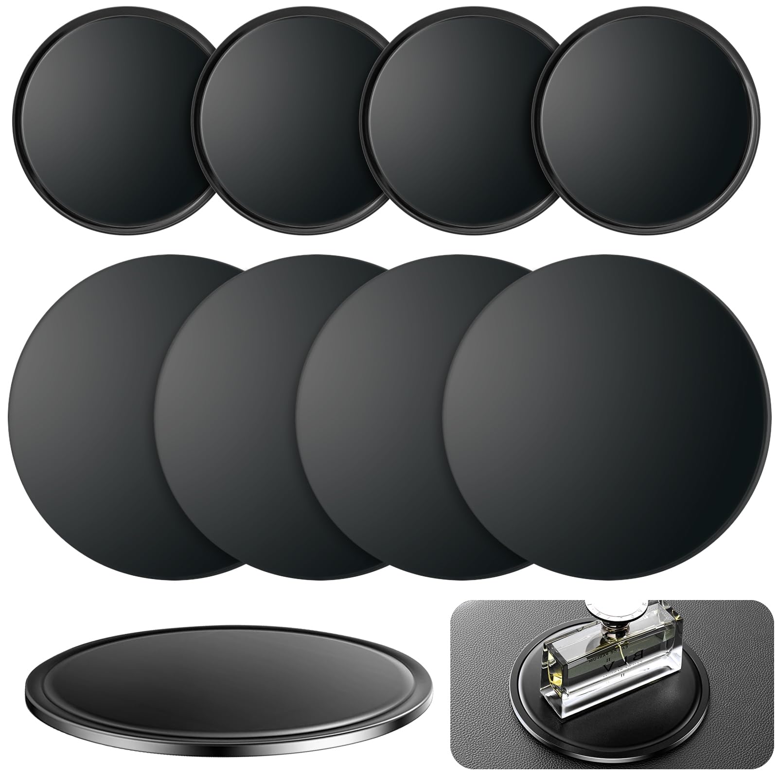 REJOECE 8 Stück Anti Rutsch Pad Auto, Nano Gel Pad für Armaturenbrett 12CM/8CM, Matte Antirutschmatte für Handy Waschbare, Selbstklebende Auto Armaturenbrett Pad für Handys Sonnenbrillen Schlüssel REJOECE 8 Stück Anti Rutsch Pad Auto, Nano Gel Pad für Armaturenbrett 12CM/8CM, Matte Antirutschmatte für Handy Waschbare, Selbstklebende Auto Armaturenbrett Pad für Handys Sonnenbrillen Schlüssel von REJOECE