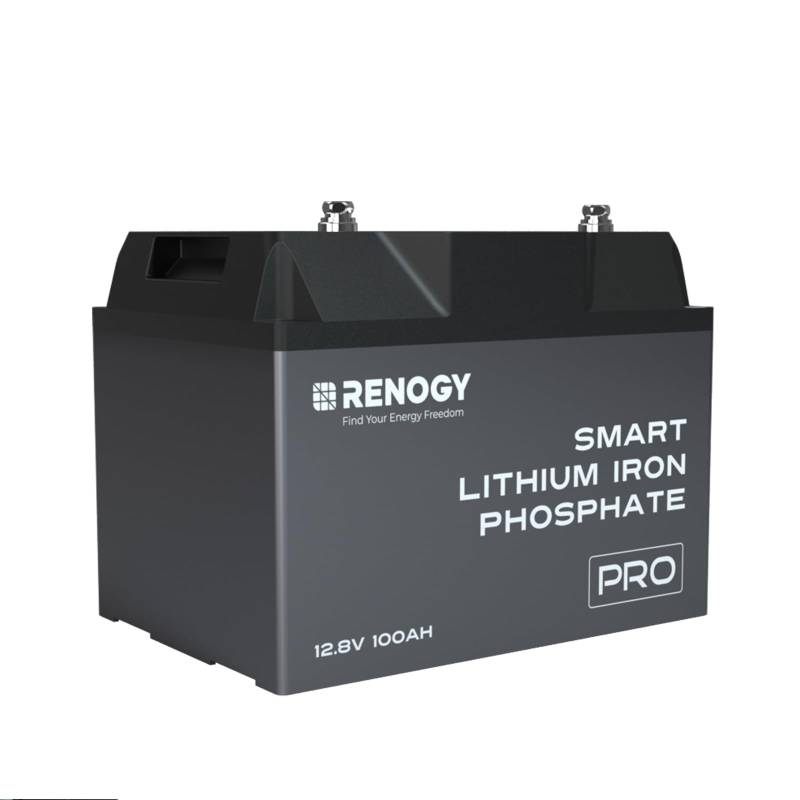 RENOGY LiFePO4 100Ah 12V Batterie mit Selbsterwärmung-Funktion und Bluetooth BMS Low Temperature Schutz 5000 Zyklen Parallelschaltung bis zu 10,24kWh für Balkonkraftwerk, Wohnmobile, Camping, Boote von RENOGY