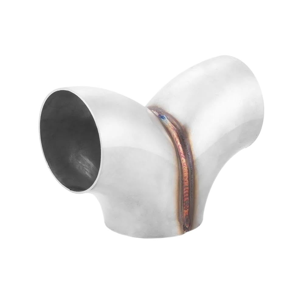 51/57/63/76MM Auspuffschalldämpfer Schweißen Y-Typ T-Verbindungsrohr Edelstahl Auspuffrohr Armaturen Abgasrohrleitungen(76MM) von REOKIP
