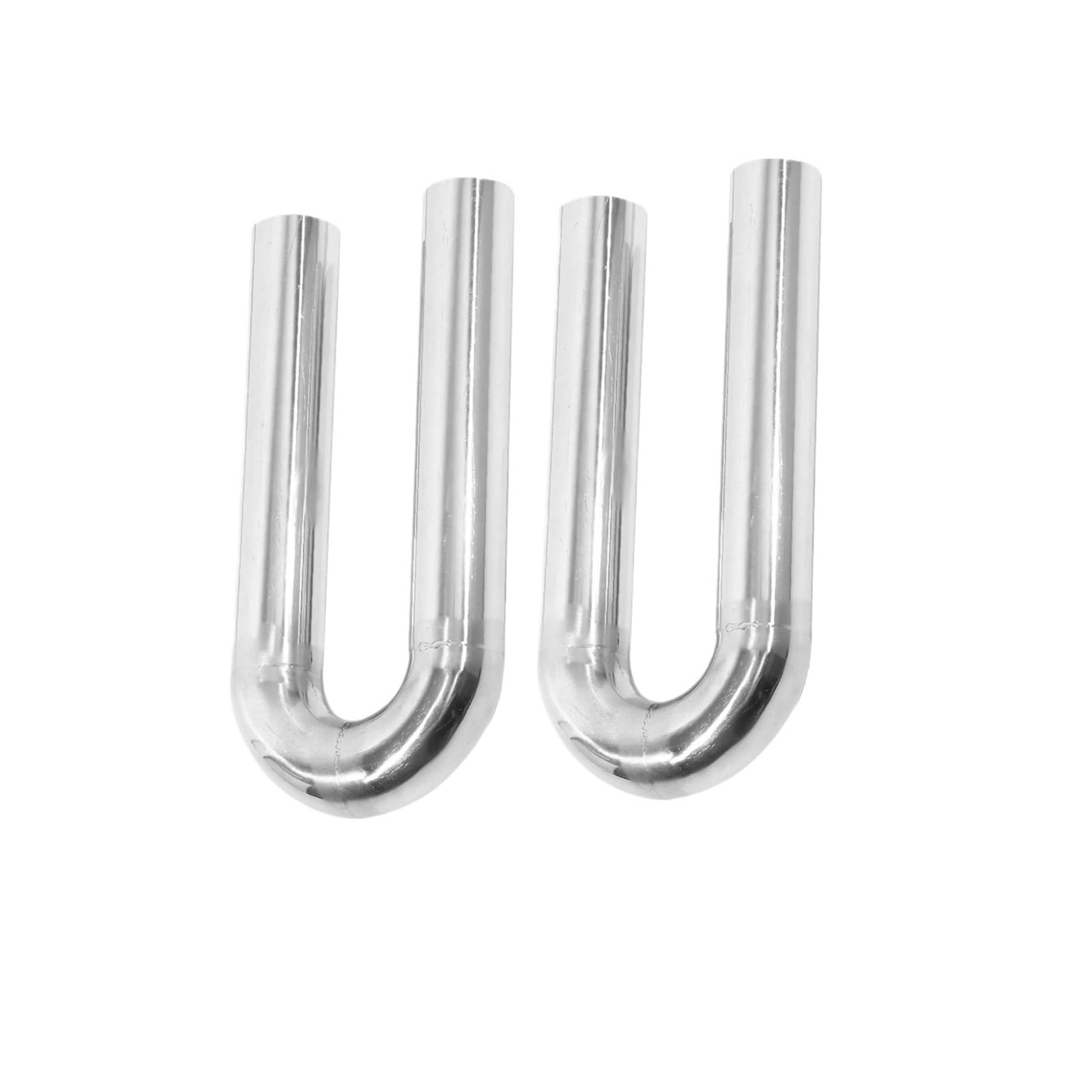 51mm 57mm 63mm 89mm Außendurchmesser Edelstahl Universal-Auspuffrohr Mit Dornbiegung 180-Grad-Auspuffrohr Abgasrohrleitungen(2pcs 63mm) von REOKIP
