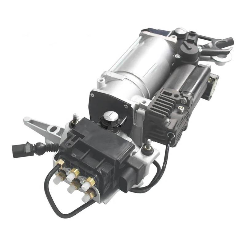 Auto Luftfederung Kompressor Pumpe Mit Halterung + Block Ventil + Rohr Montage Für VW Für Touareg 7L 2002-2010 von REOKIP