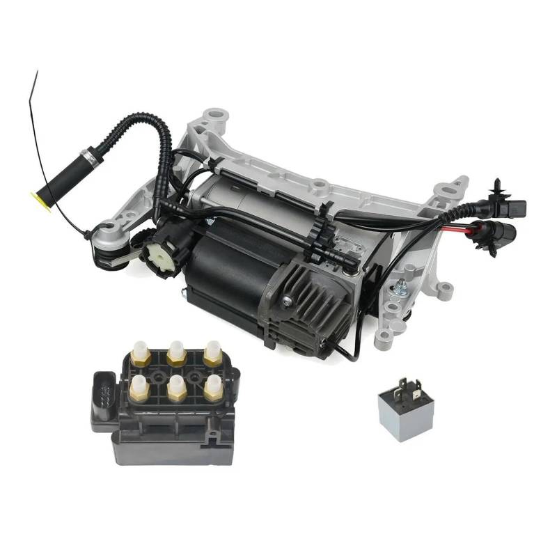 Auto Luftfederung Kompressor & Halterung & Magnet 7L0616007A 7L0616007B 7L0616007C Für P&orsche Für Cayenne 955 2003-2010 von REOKIP